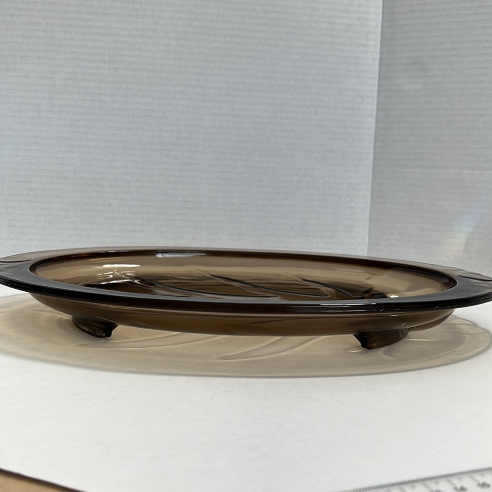 PYREX Brown “Tree of life” serving platter # 815 - Picture 10 of 13